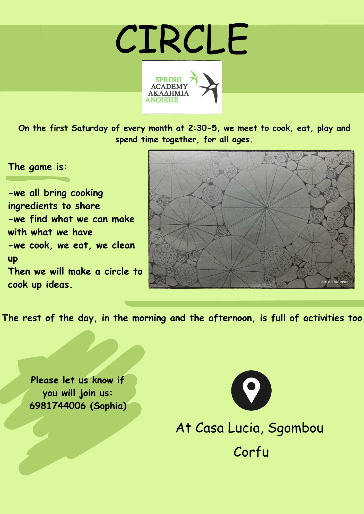 poster for Circle workshop with description